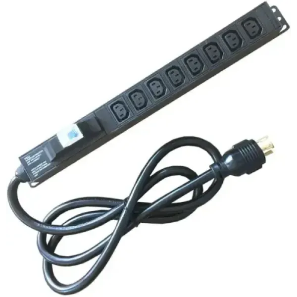 DateUp 8 Port PDU With 2 Meter Cable for Server Rack
